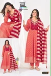 Royal Queen By Blue Hills Rayon Foil Printed Anarkali Kurti Set